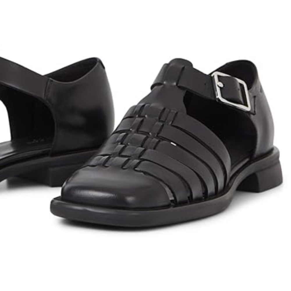 Vagabond Black Leather Sandals